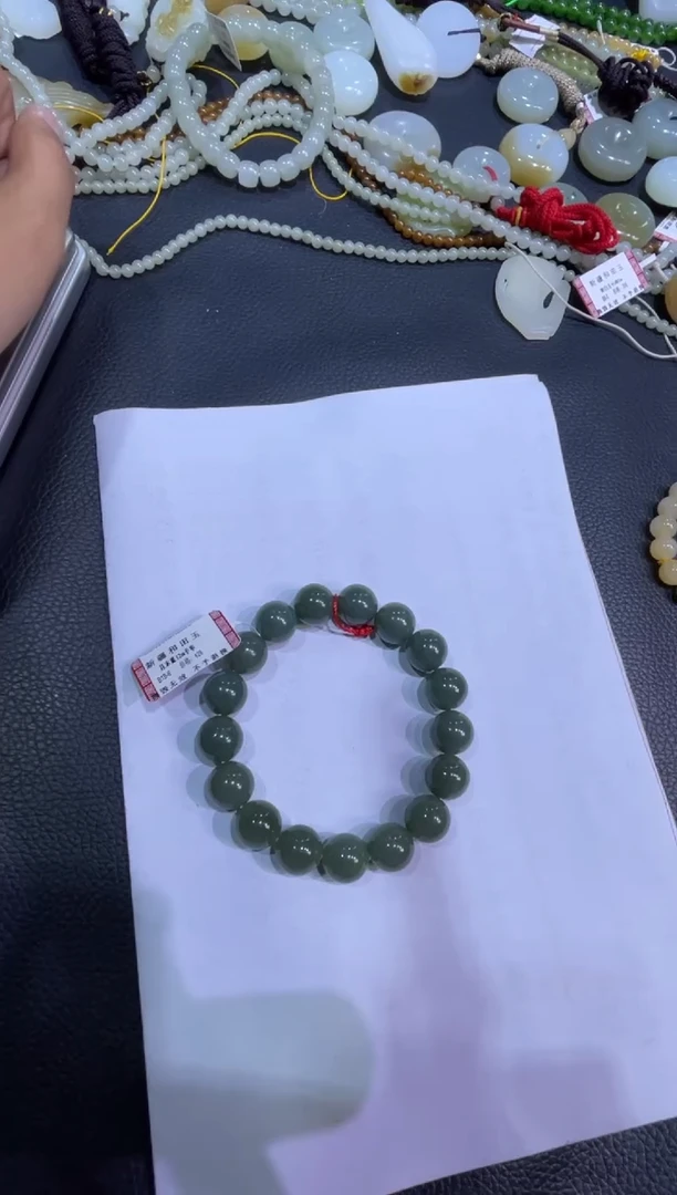 未镶嵌手串和田玉且末蓝手串（产地直发）