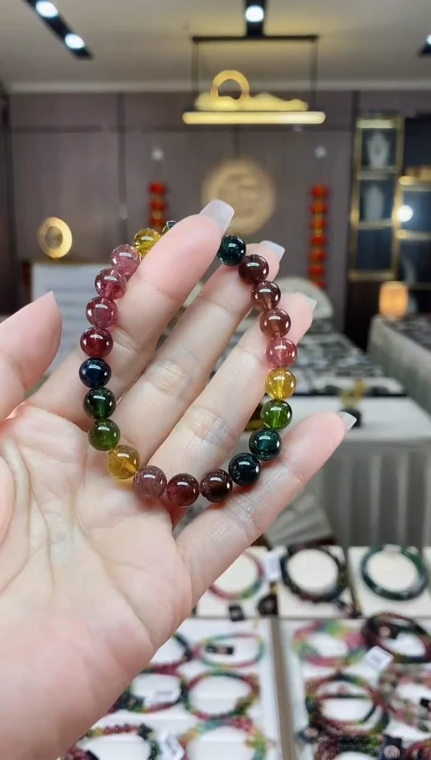 【闪购商品】碧玺单圈手串8mmm+未镶嵌（多样性发一条）hon