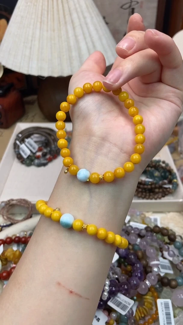 手饰琥珀银S925镶嵌277