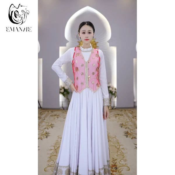 E02依曼之舞异域风情马甲夏季新款气质修身珠绣跳舞拍照上衣背心