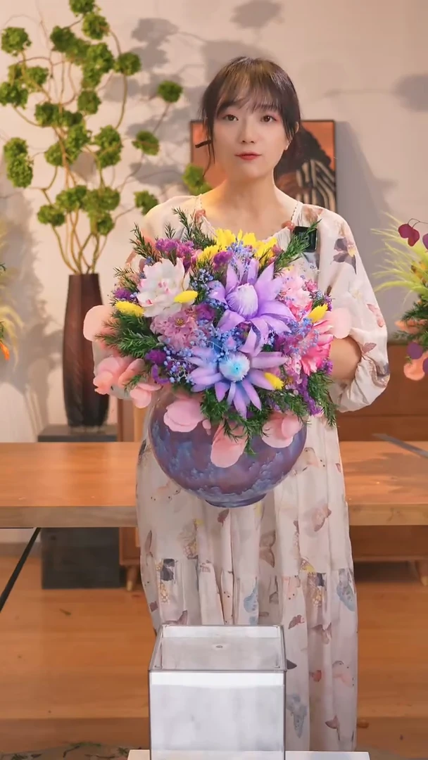 花+花瓶（带花瓶）