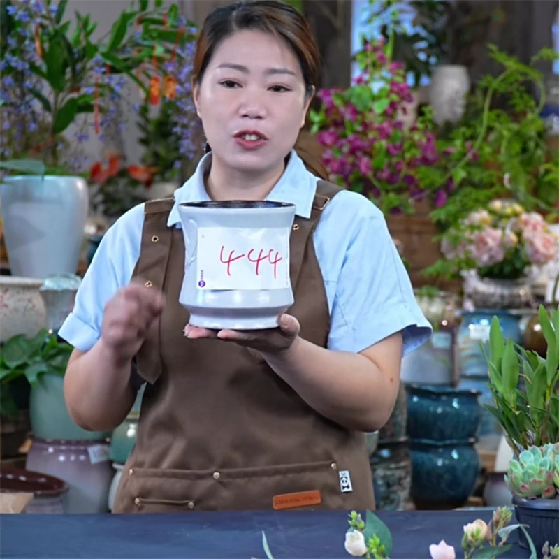 444号微瑕疵紫砂花盆福利款