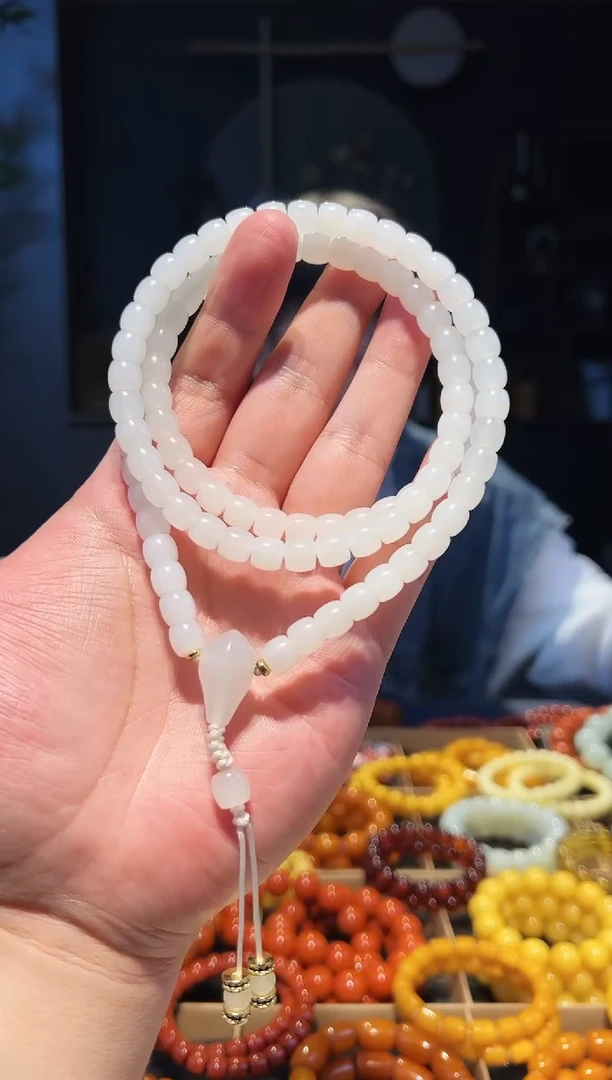未镶嵌手串和田玉8+108多圈