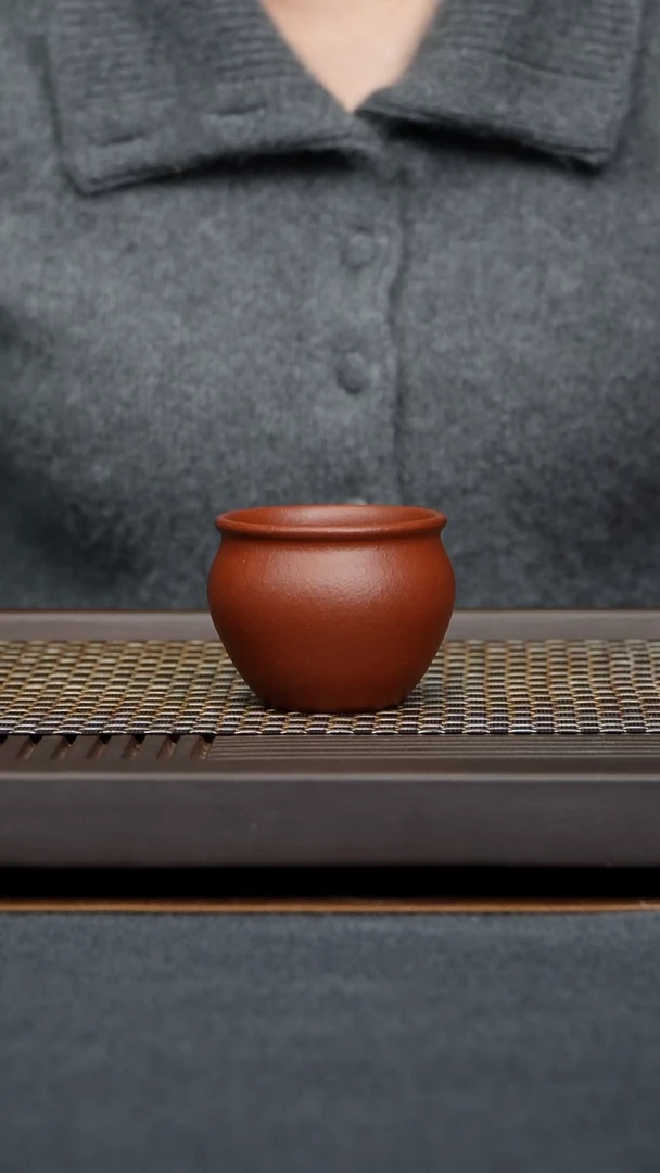 茶杯朱泥缸杯原矿零添加小煤窑生砂朱泥全手工制作160毫升