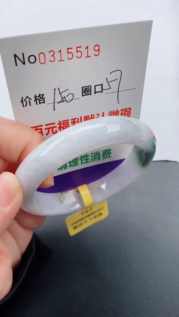【闪购商品】翡翠手镯未镶嵌天然A货翡翠0315519