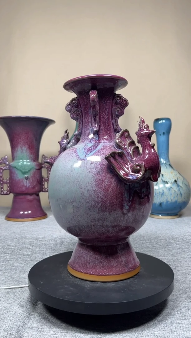 摆件独*神垕钧瓷收藏工艺品