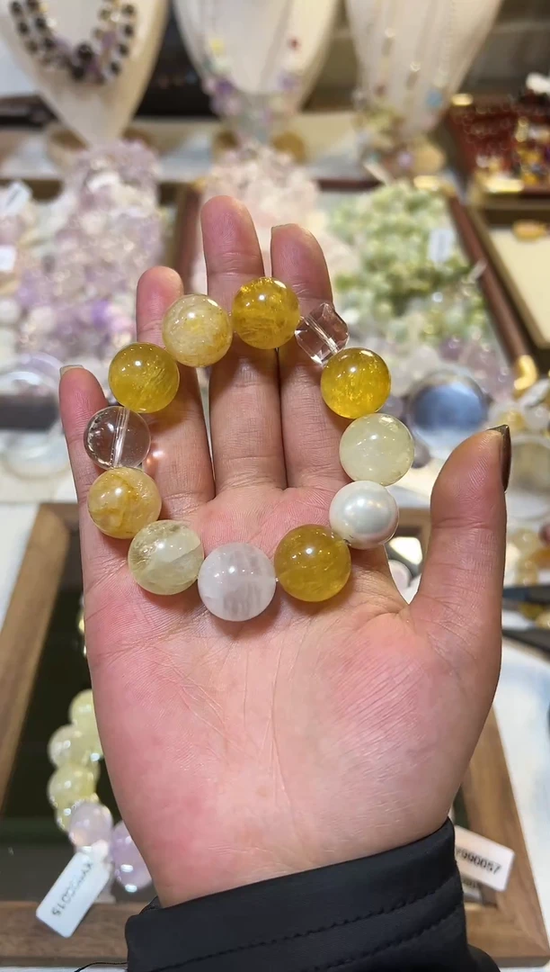 未镶嵌手串水晶黄水晶手串