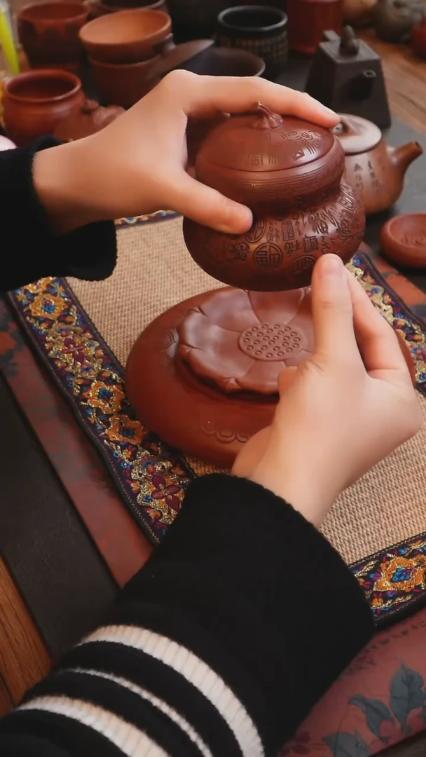 茶杯紫砂见素 紫砂福禄 茶叶罐