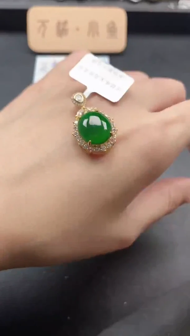 银S925镶嵌戒指翡翠51151