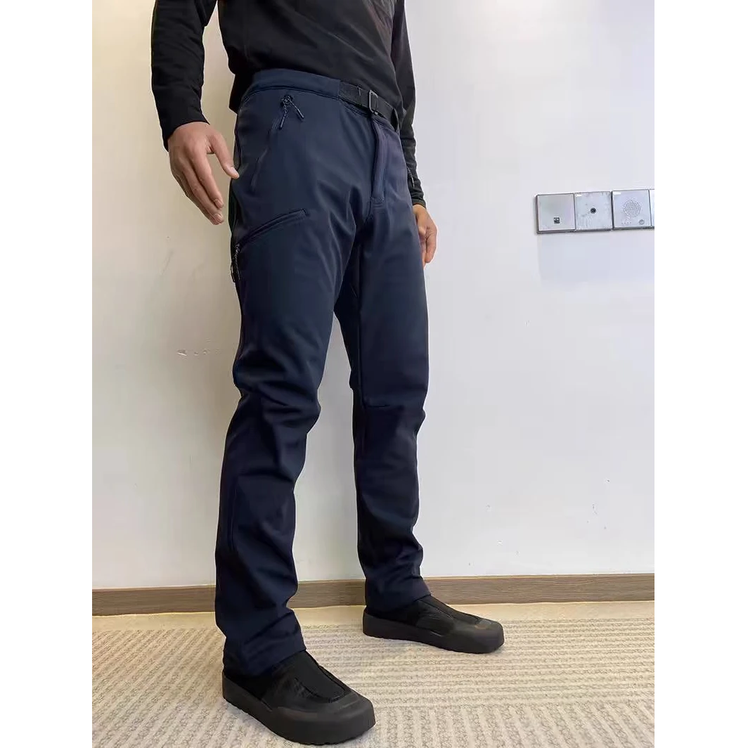 高货！飞禽软壳加绒加厚防水透气保暖冲锋裤徒步休闲长裤