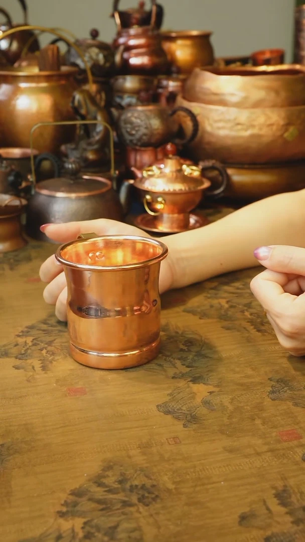 纯紫铜小号鸡尾酒杯