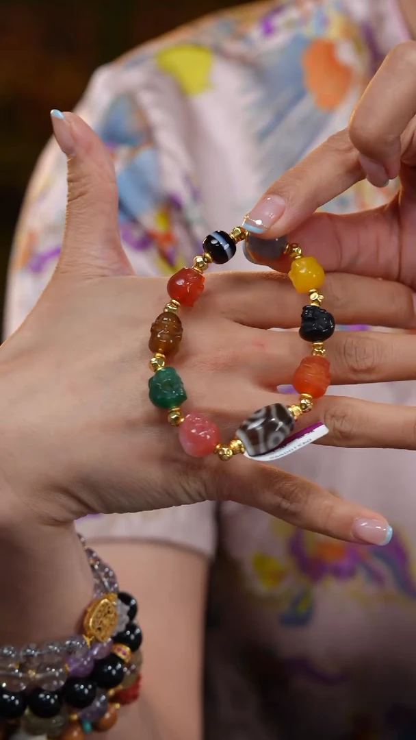 玛瑙/玉髓颈饰未镶嵌S53423多样性发一