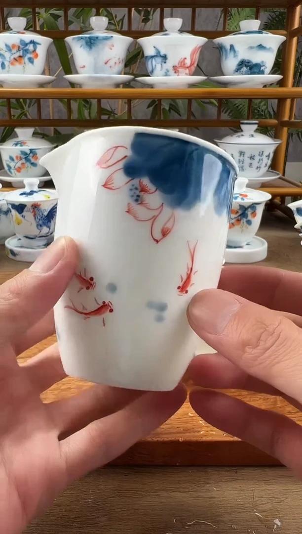 【闪购商品】全品线条莲公道杯220cc