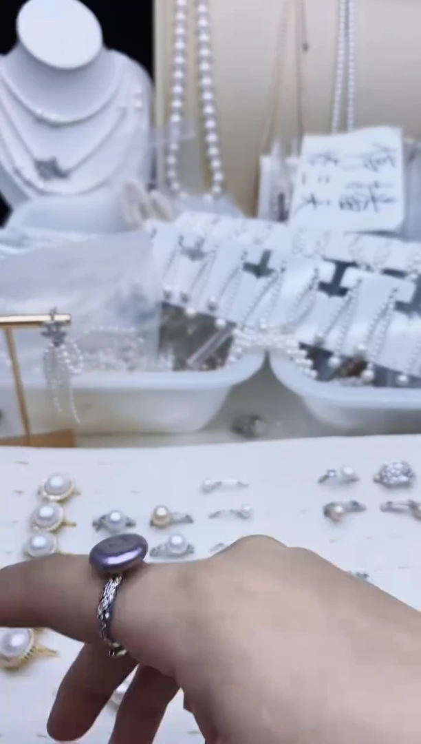 未镶嵌戒指淡水珍珠戒指多样性发其一