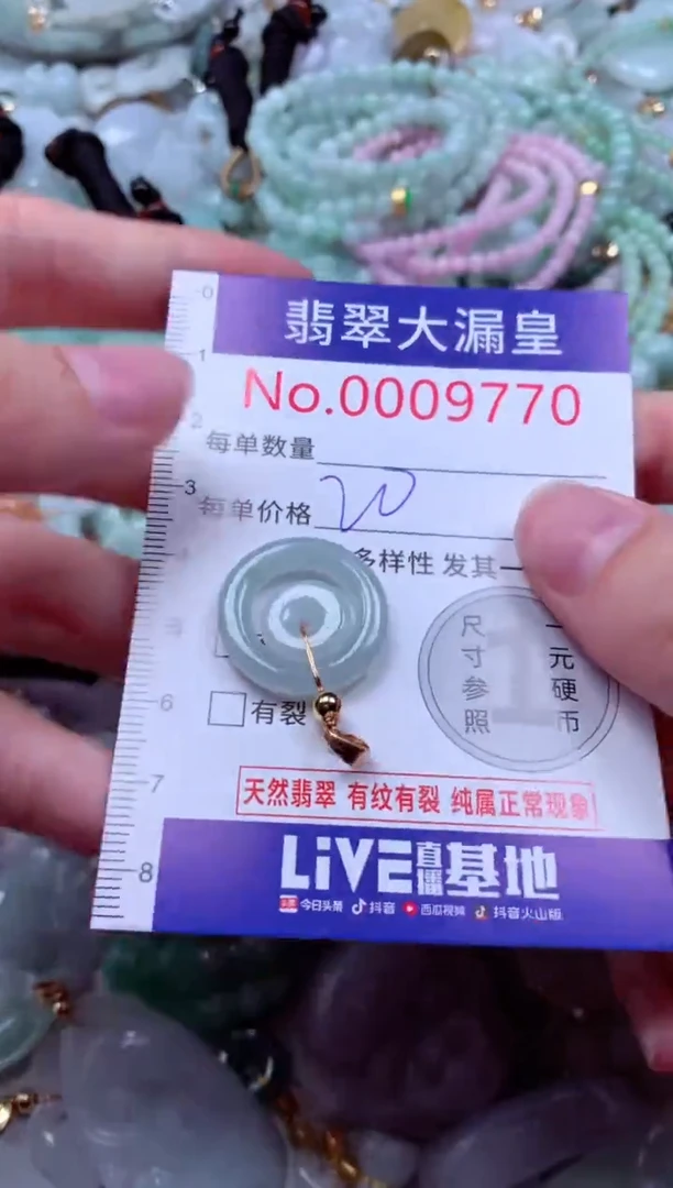 吊坠(不含链)未镶嵌翡翠9770