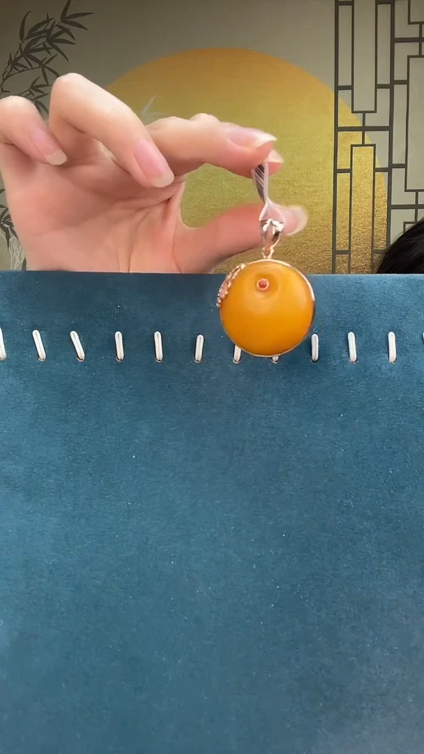 裸石琥珀未镶嵌天然蜜蜡A2396