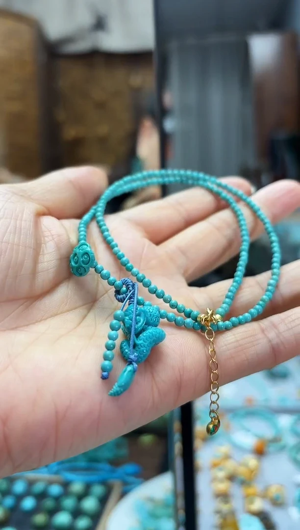 【闪购商品】绿松石颈饰未镶嵌项链