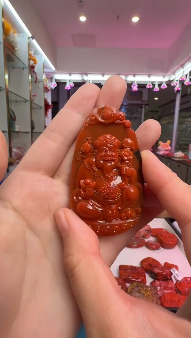 未镶嵌雕刻南红玛瑙041ZB1106产品一个