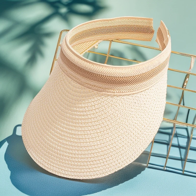 上海故事空顶防晒草帽时尚户外女士款帽子百搭户外鸭舌帽2025新款