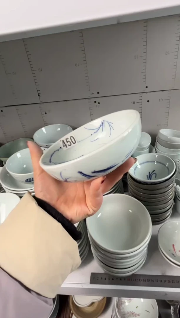 明舟中暇手绘6寸罗汉碗（单只装随机图案）