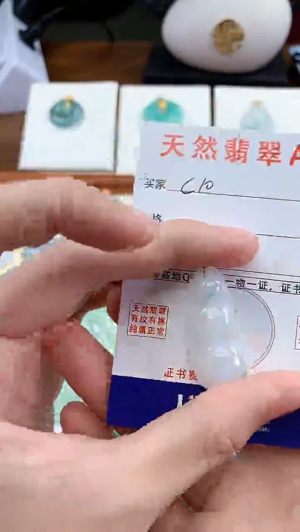 颈饰未镶嵌翡翠天然A货翡翠挂件