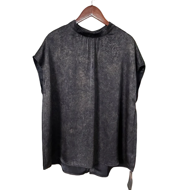 【佳佳】121高品质两穿立领气质宽松大码上衣显瘦