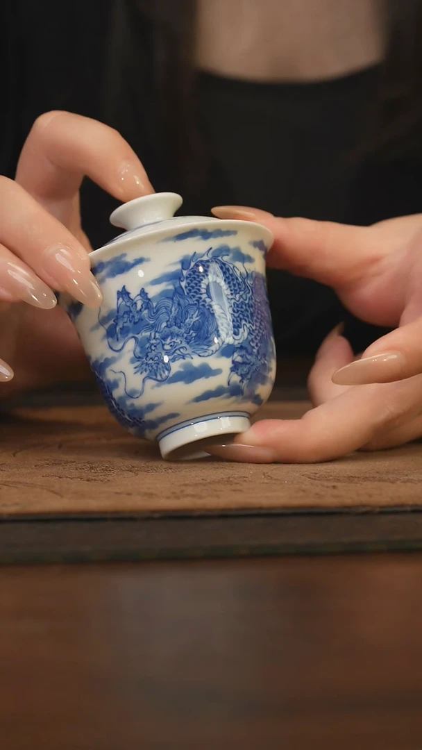 杯柴窑青花破价福利