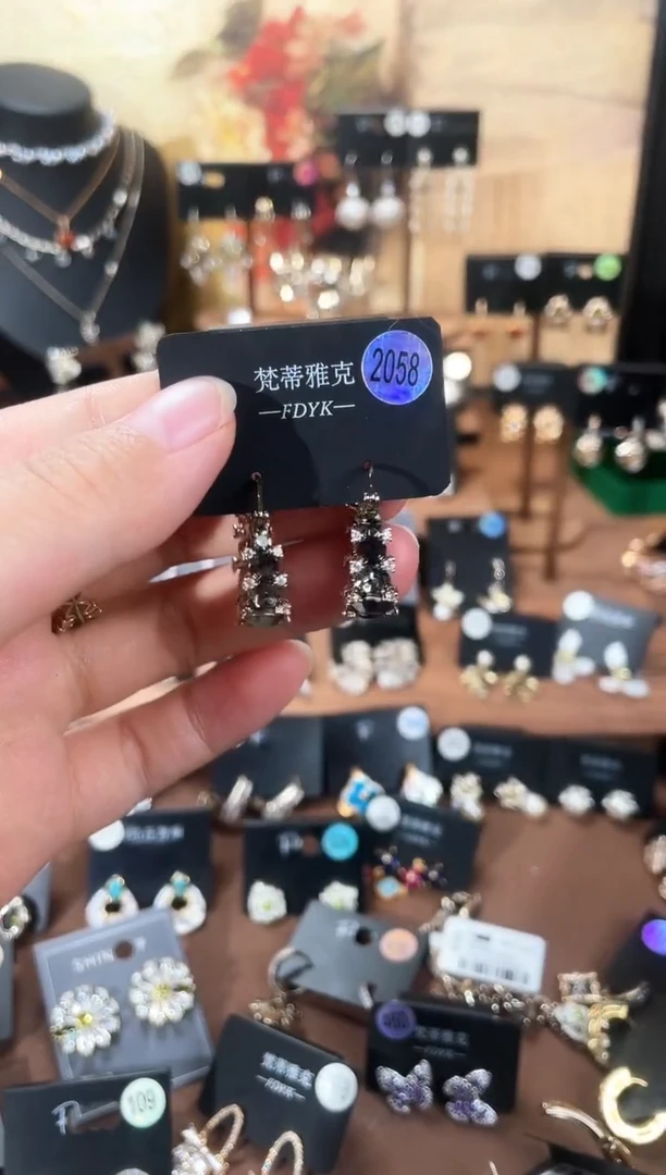 合金925银锆石梵2058