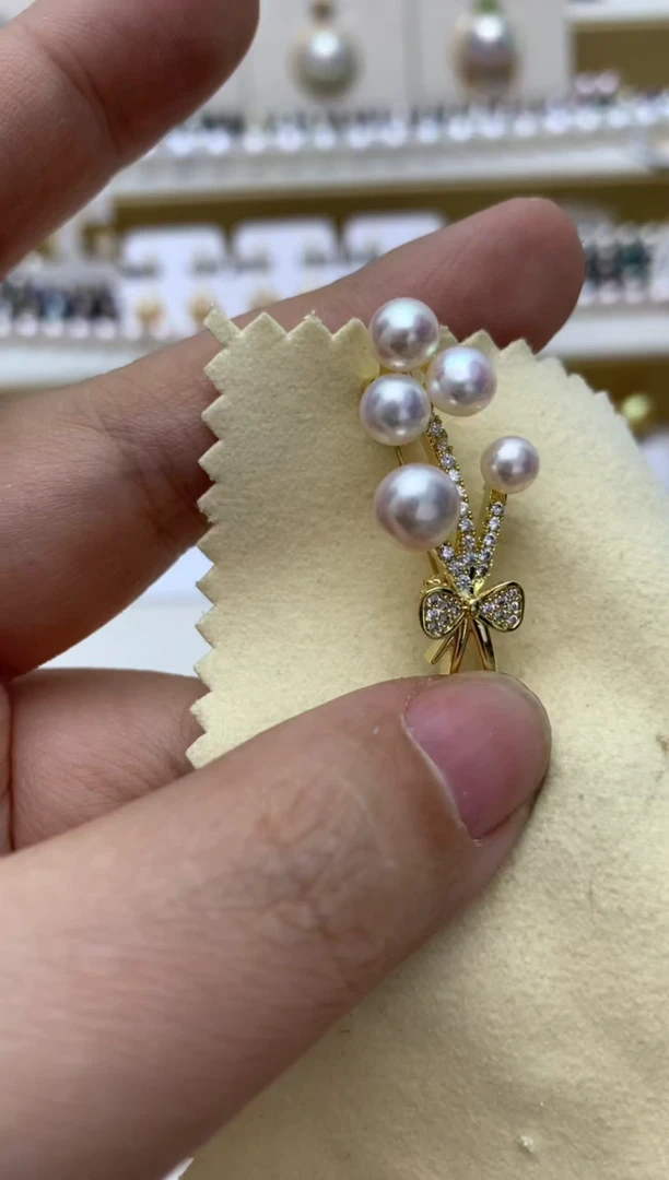 未镶嵌胸饰淡水珍珠q106 多样性发其一