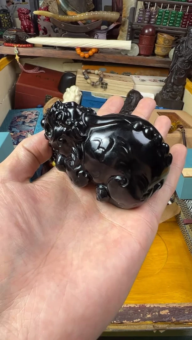 和田玉（墨玉）未镶嵌挂件主播推荐主播推荐