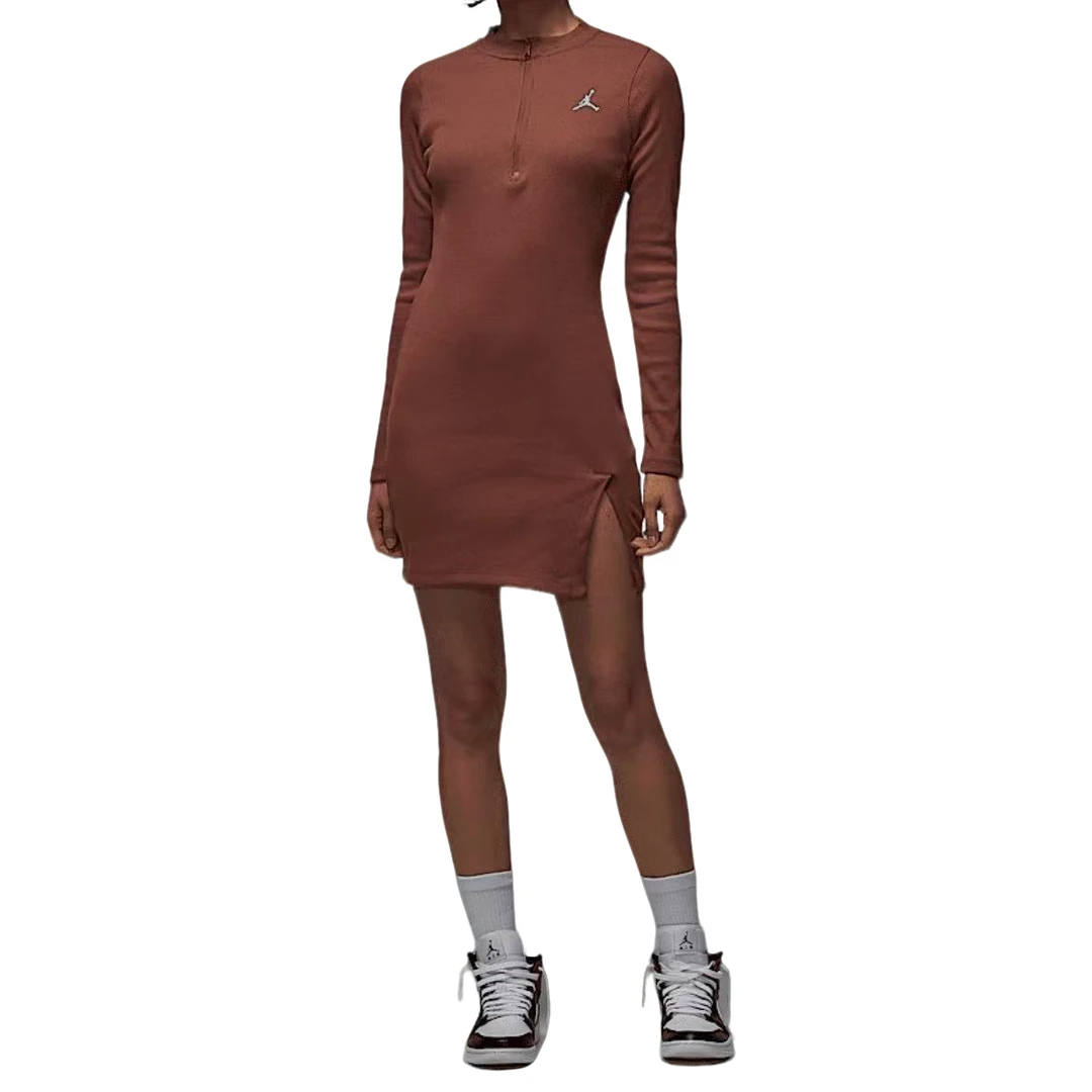 【官方授权】女子AIR JORDAN 新品长袖针织运动休闲连衣裙HF9478231