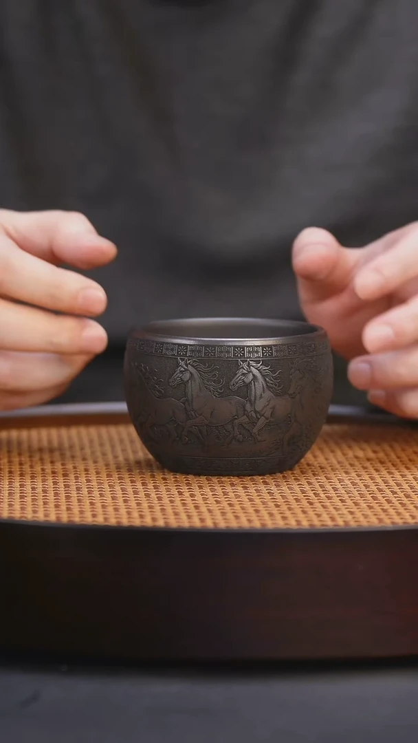 宜兴全手工紫砂杯