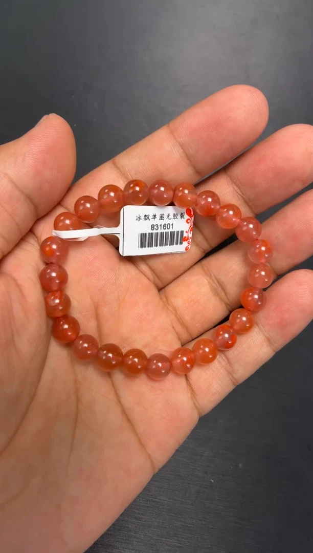 未镶嵌手串南红玛瑙冰飘  7mm