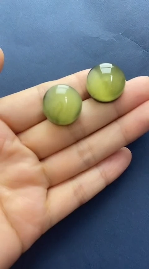 未镶嵌琥珀裸石耳钉