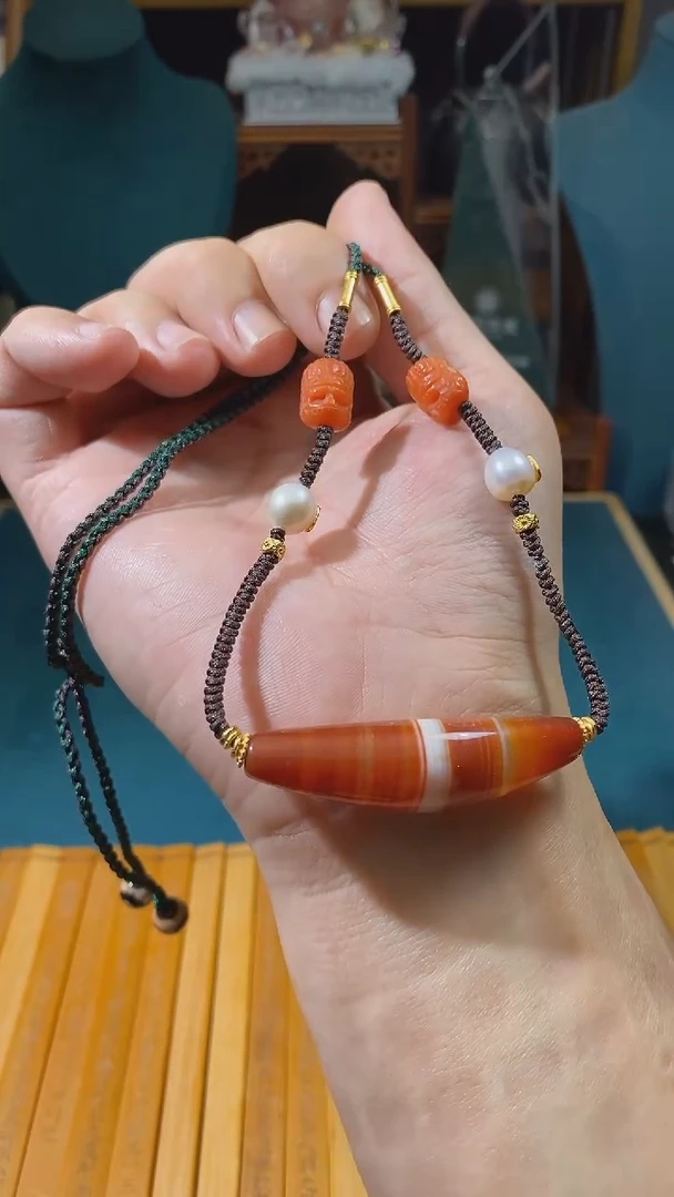 玛瑙/玉髓颈饰未镶嵌C07334多样性发一