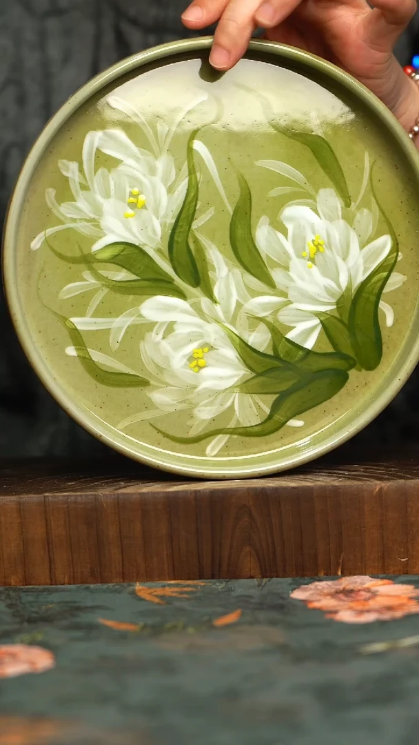 杯釉下彩手工手绘同款陶器