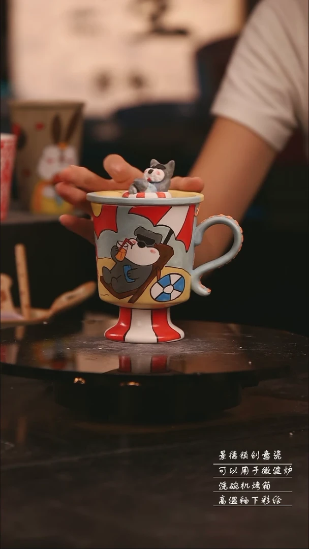陶瓷景德镇可爱设计师款陶瓷