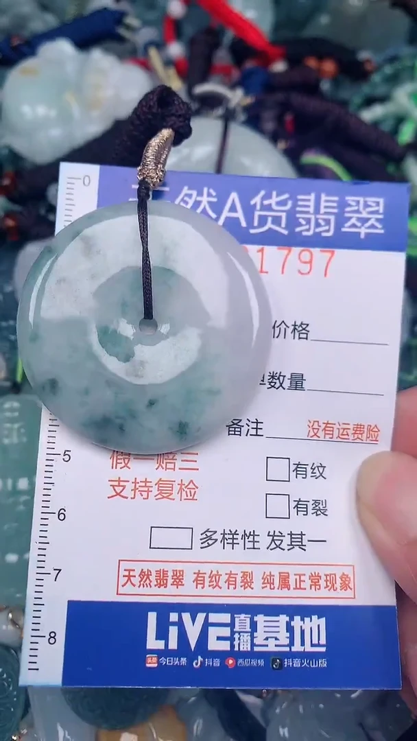 翡翠未镶嵌颈饰...0001797