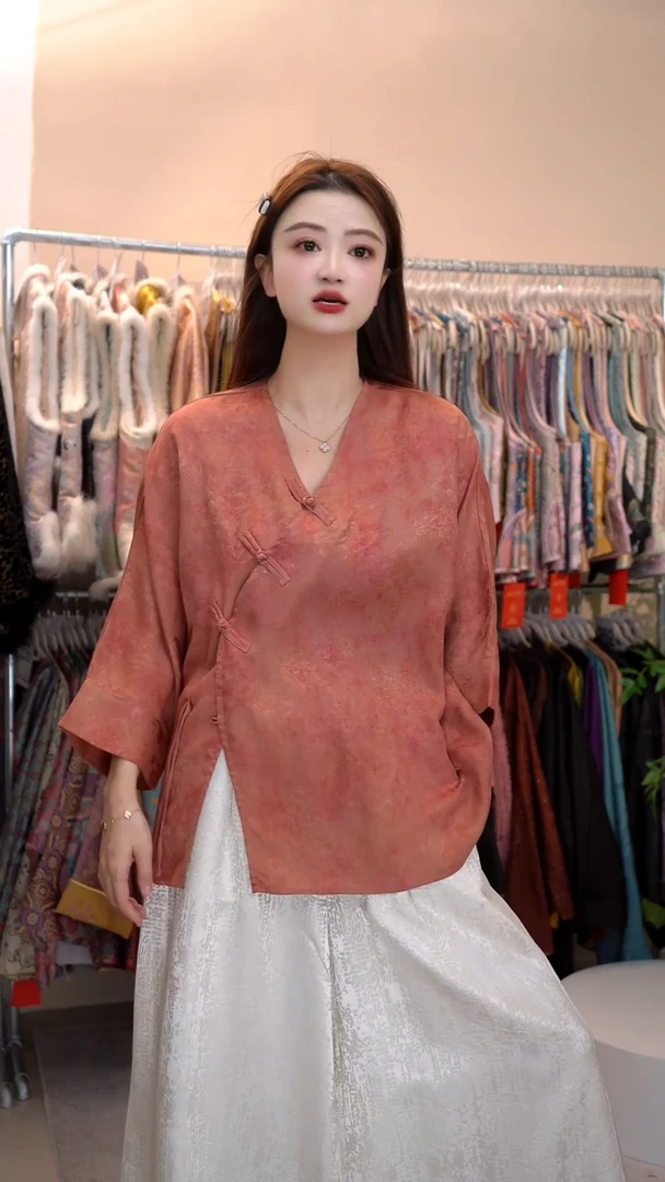 【清仓不退不换】君子纤真丝女装香云纱毛衫