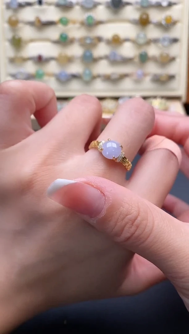 银S925镶嵌戒指翡翠1111111+3