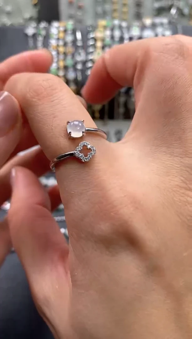 【闪购商品】翡翠戒指银S925镶嵌11111--1