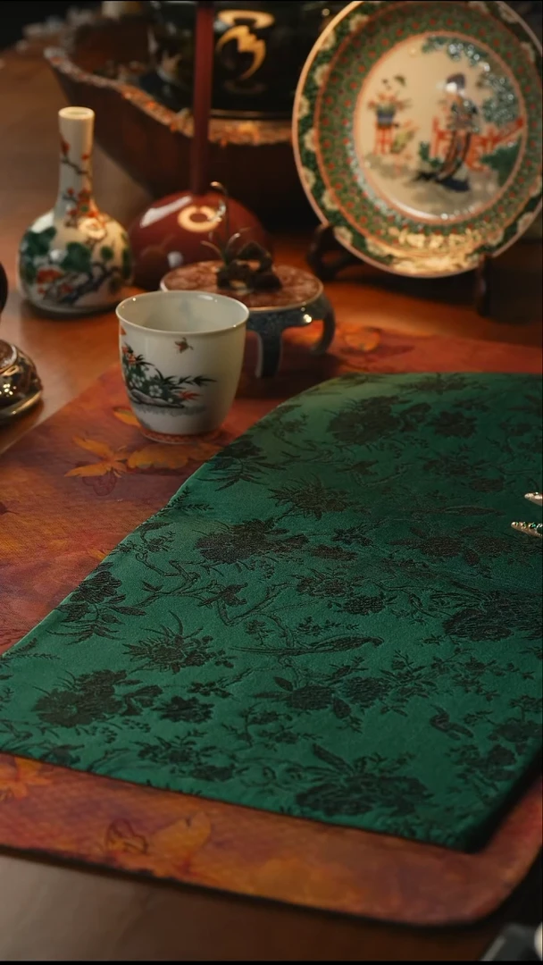 瓷片茶席50x25