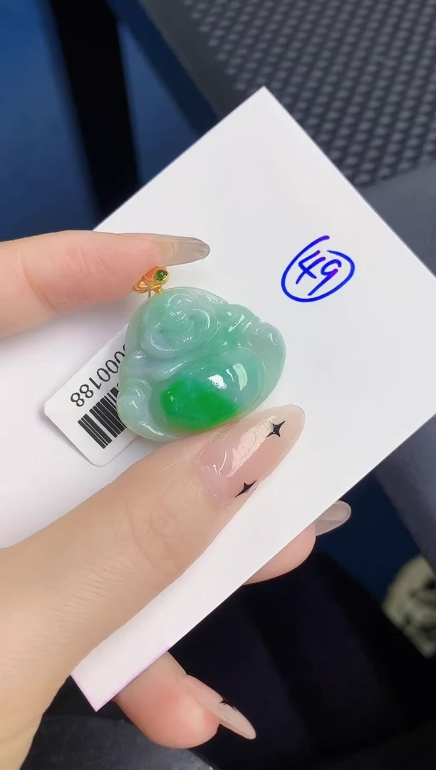颈饰未镶嵌翡翠缅甸天然翡翠A货