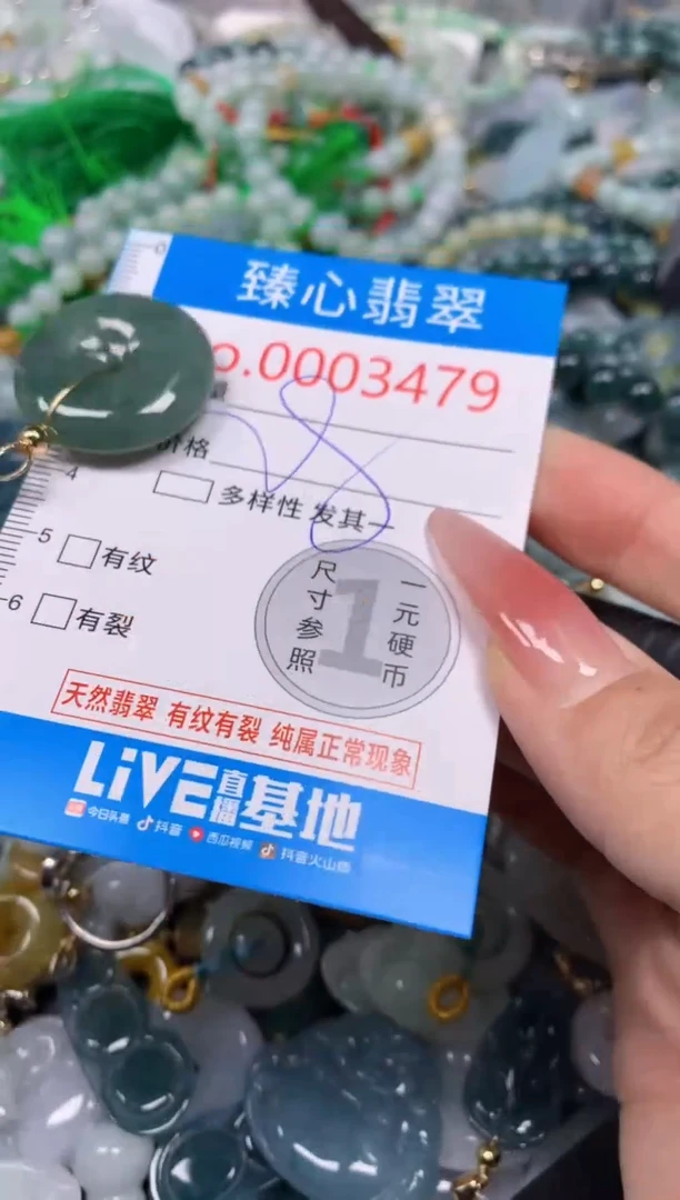 【闪购商品】翡翠颈饰未镶嵌含绳0003479