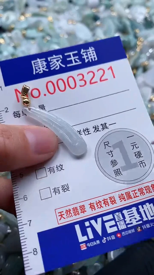 翡翠未镶嵌吊坠(不含链)3221