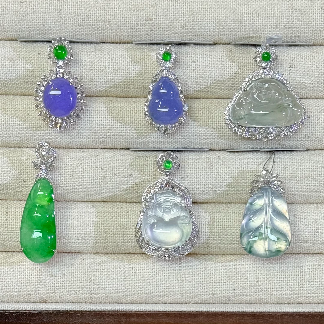 翡翠吊坠-18K金-CC79-多样性发一件-JM|CXQ21