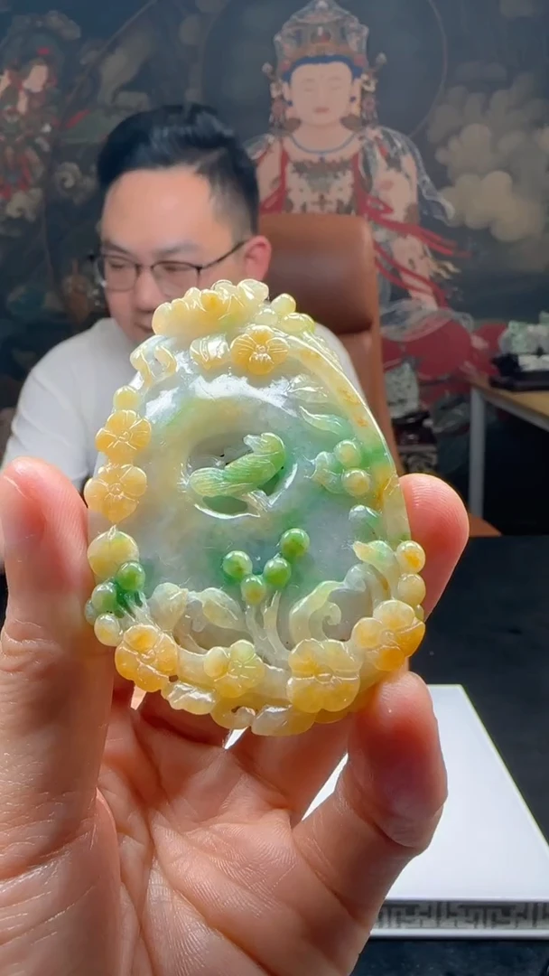 【闪购商品】定制翡翠未镶嵌L-@@QJXC11766