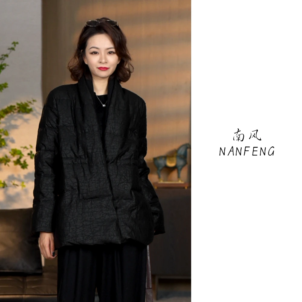 【极寒鹅绒】高端线100桑蚕丝香云纱鹅绒服外套 短款+长款 3281