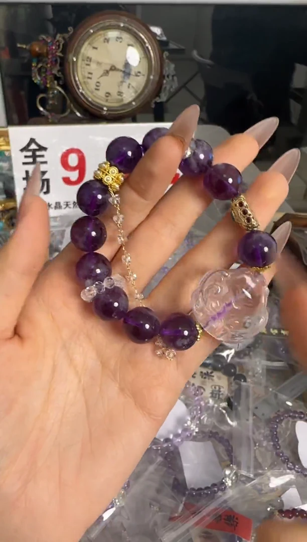 【闪购商品】水晶手链银S925镶嵌水晶 手链 银S925镶嵌