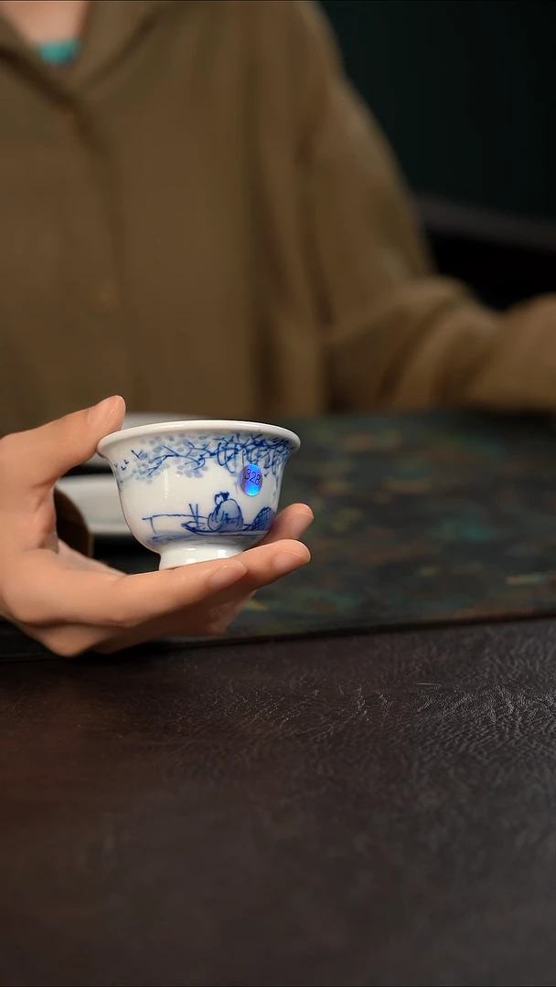 杯HLX陶瓷山水小压手杯